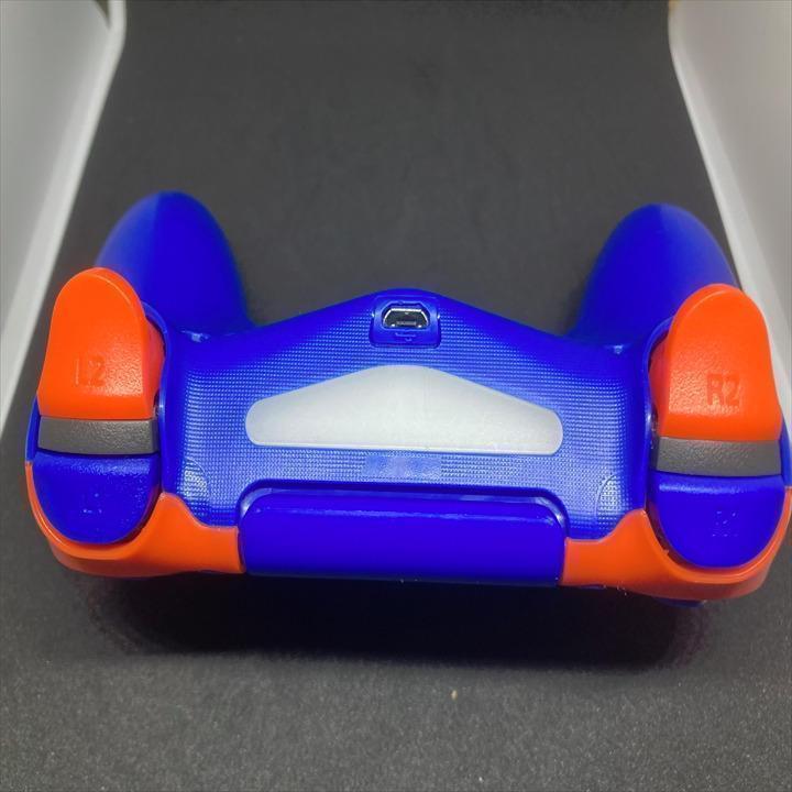 PS4 カスタムコントローラー オレンジブルー 純正 DUALSHOCK4