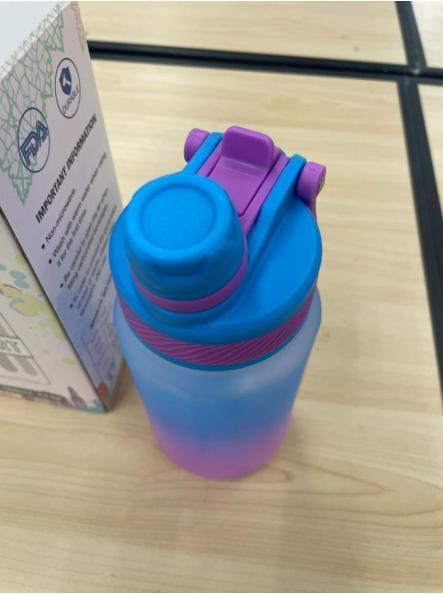 ブルーグラデ 水筒 直飲み ストロー飲み ボトル
