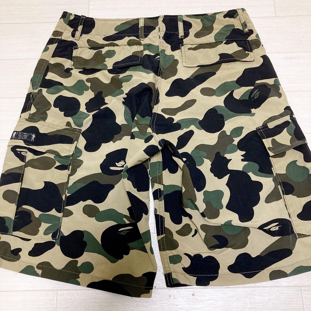 APE ハーフパンツ ナイロン カモフラ