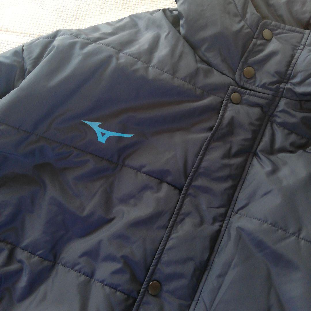 MIZUNO　ミズノ　ベンチコート　ロング　フード　4L　大きいサイズ　ネイビー