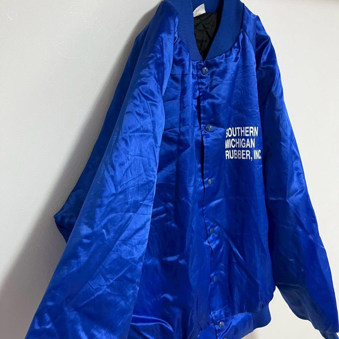 YBJ50【アメリカ製】スタジャン【メンズ2XL】長袖 青色 YBJ50【アメリカ製】スタジャン【メンズ2XL】長袖 青色