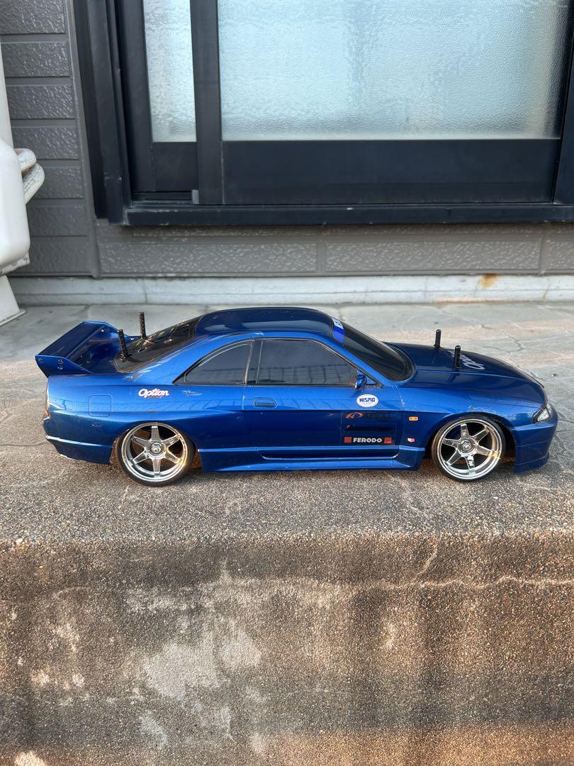 タミヤ 1/10 RC TA02シャーシ R33 GT-Rボディ