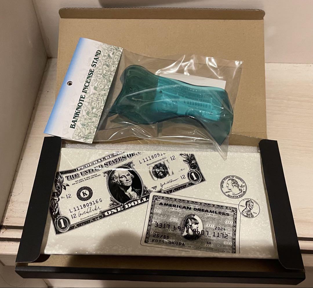 お香 EVANS KOTA OKUDA BANKNOTE INCENSE HOLDER ◇EVANS × KOTA OKUDA ・BANK NOTE INCENSE HOLDER ・MONEY TRAY