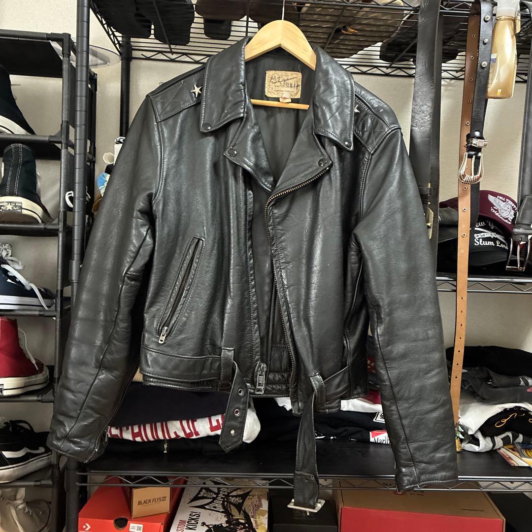 70s ダブルライダースジャケット