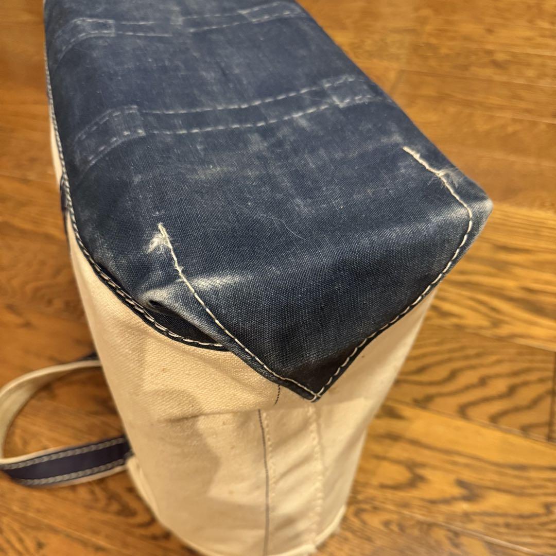 ★人気Navy！70-80sガイド１本tm付ギザタグ エルエルビーントートバッグ ☆人気Navy！70-80sガイド1本tm付ギザタグ エルエルビーン