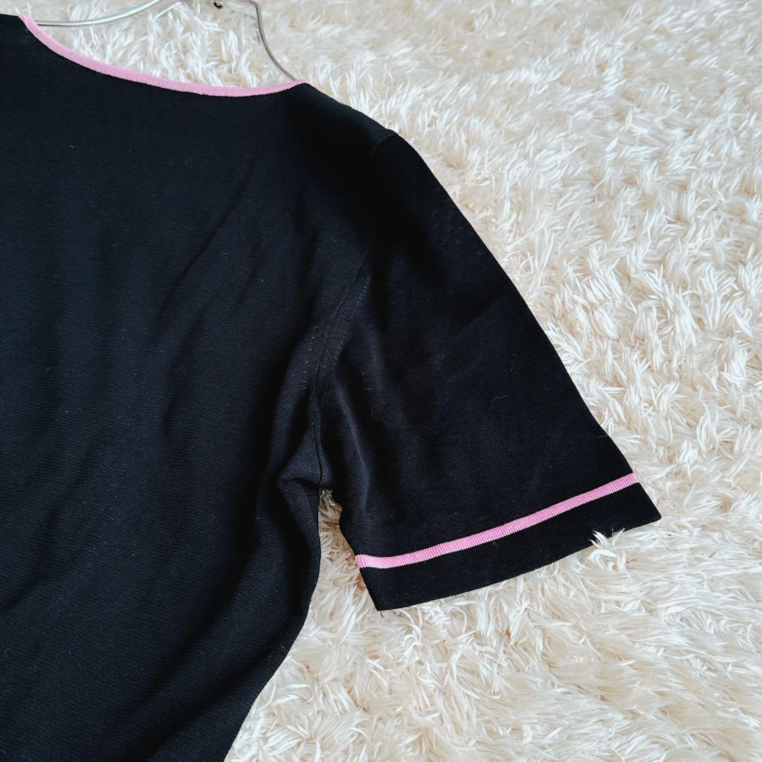 LEONARD レオナール カンカン素材 半袖 Tシャツ LL 大きめ ビー玉