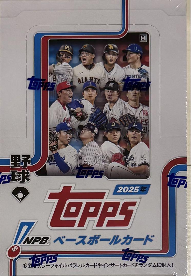 Topps 2025年 NPB ベースボールカード 未開封 シュリンク付き