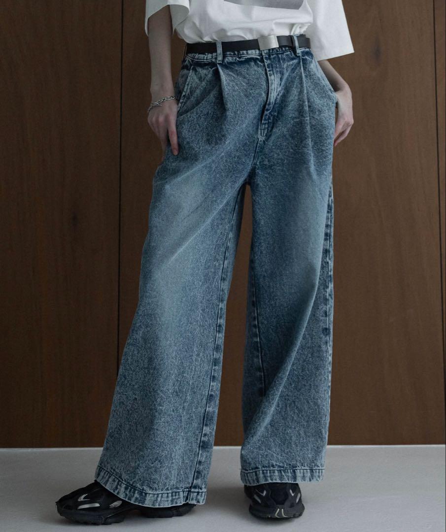 【 remer 】loose vintage semi wide denimPT