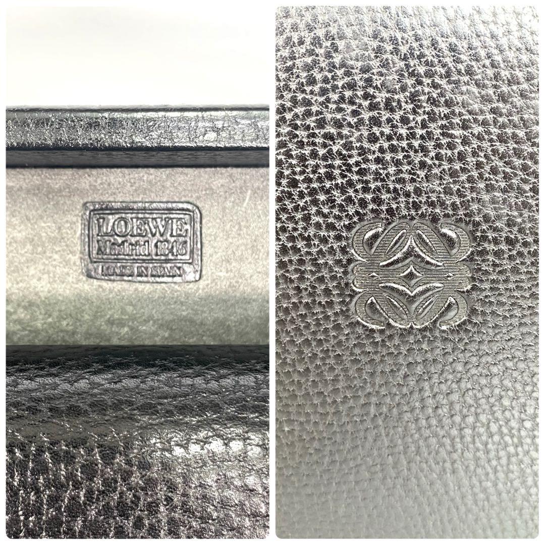 【激レア】 LOEWE ロエベ アタッシュケース ヴィンテージ ブラック レザー