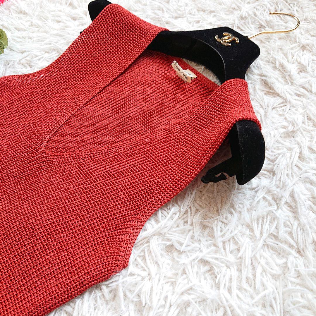 【HERMES】エルメス ヴァルーズ サマーニット ベスト レーヨン イタリア製