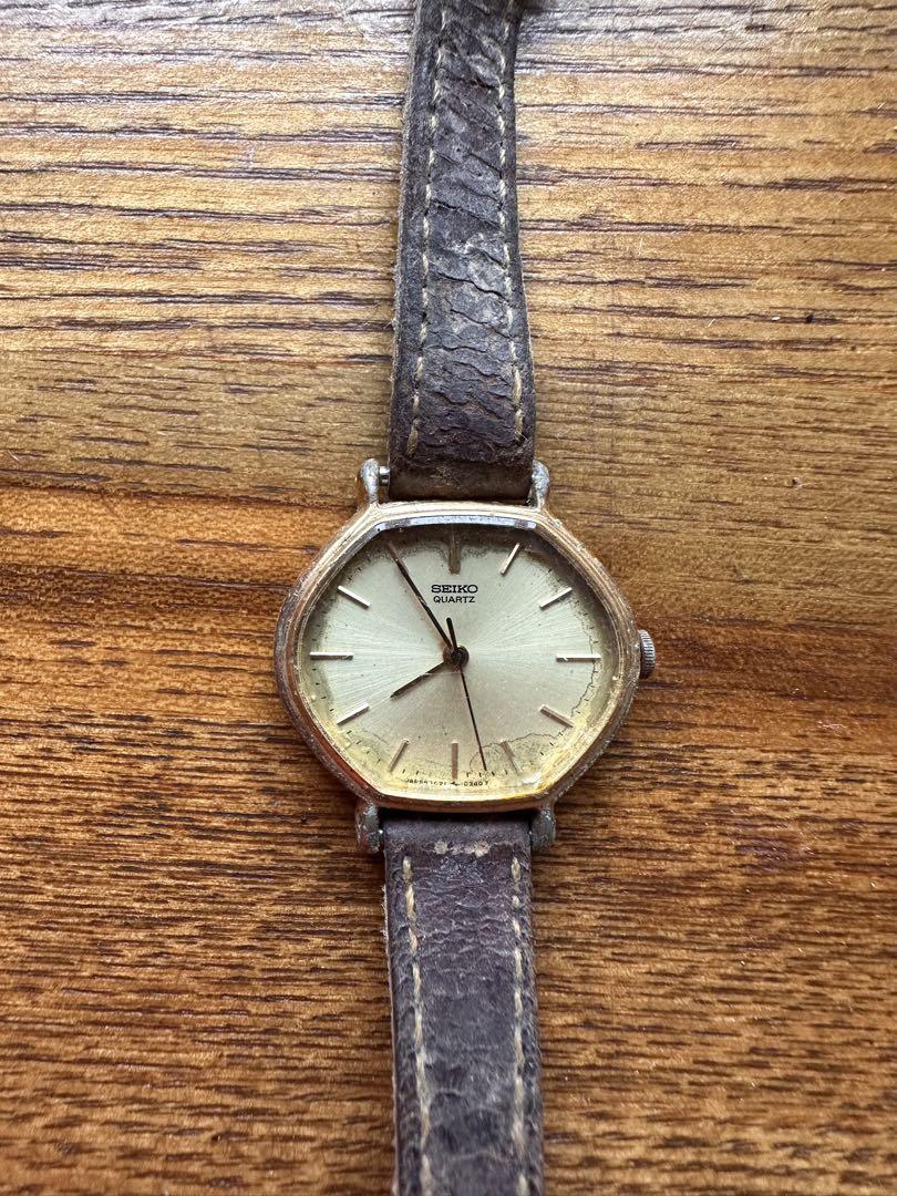 ジャンク　KS SEIKO 腕時計 Seiko Quartz SX 5Y95-5000 Goldtone Rectangular Watch