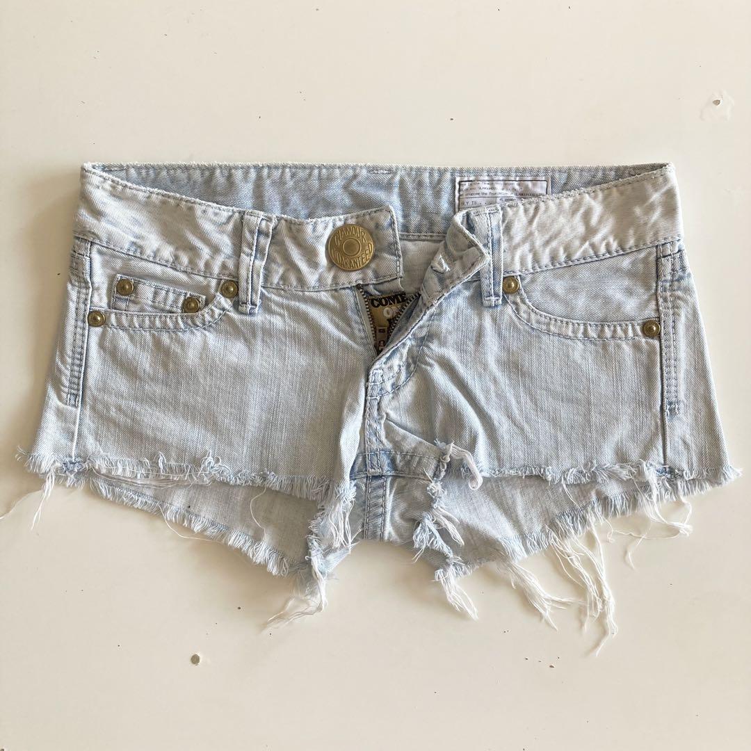 【SLY】クロップデニムジャケット&デニムショートパンツ 値下げ可 SLY デニム クロップドジャケット & ショートパンツ