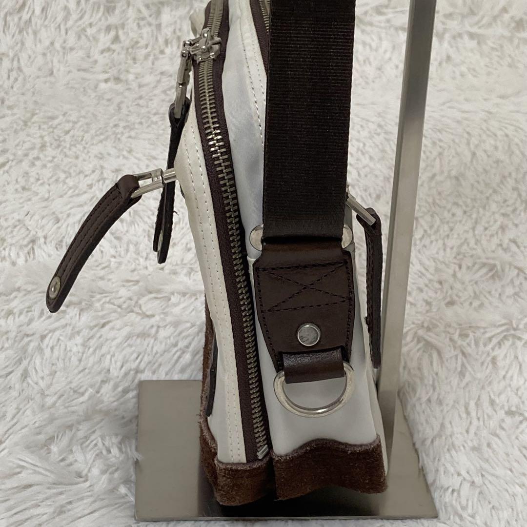 マスターピース　ショルダーバッグ　ボディ　ナイロン　レザー　2層　サコッシュ