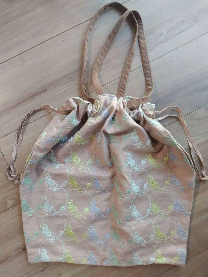 ミナペルホネン mela 刺繍トートバッグminapernen
