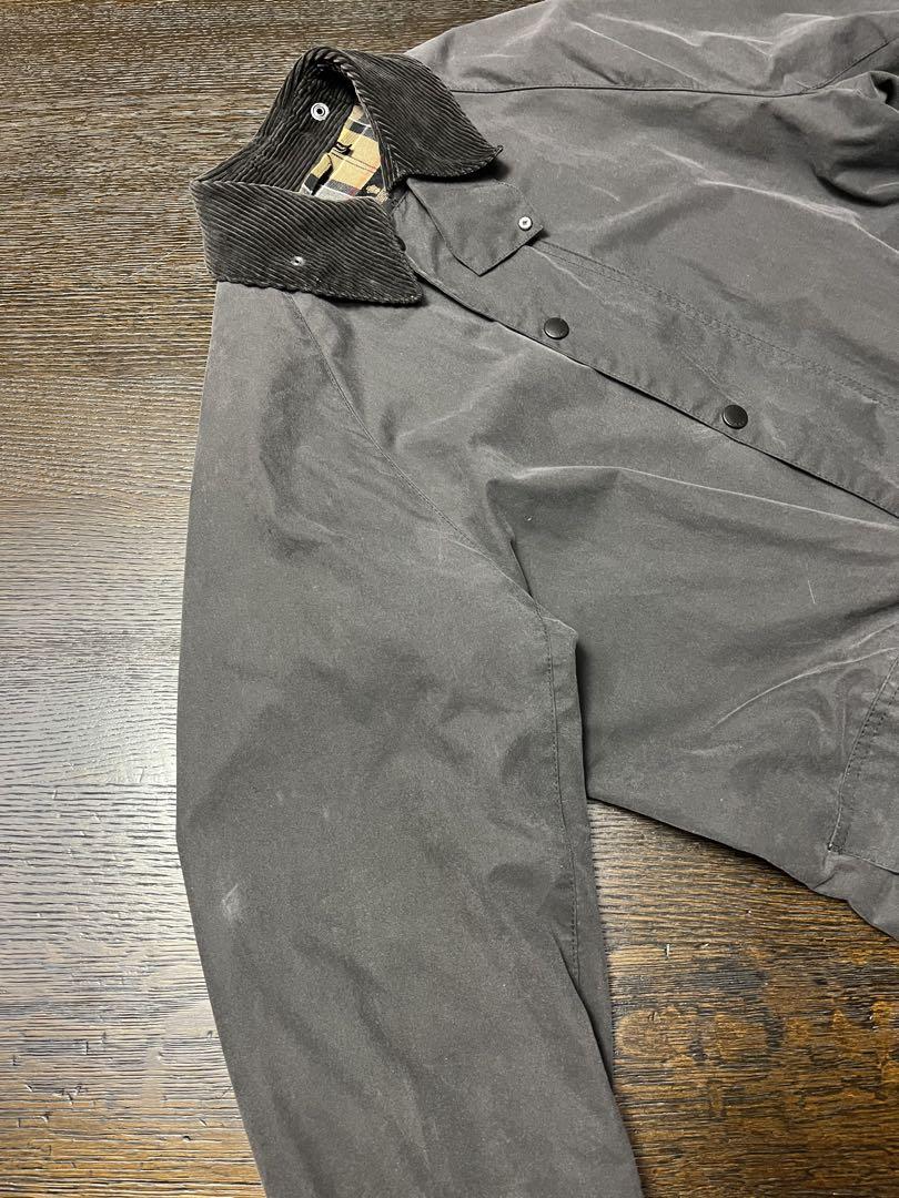 Barbour BURGHLEY ワックス コットン オーバーサイズロングコート