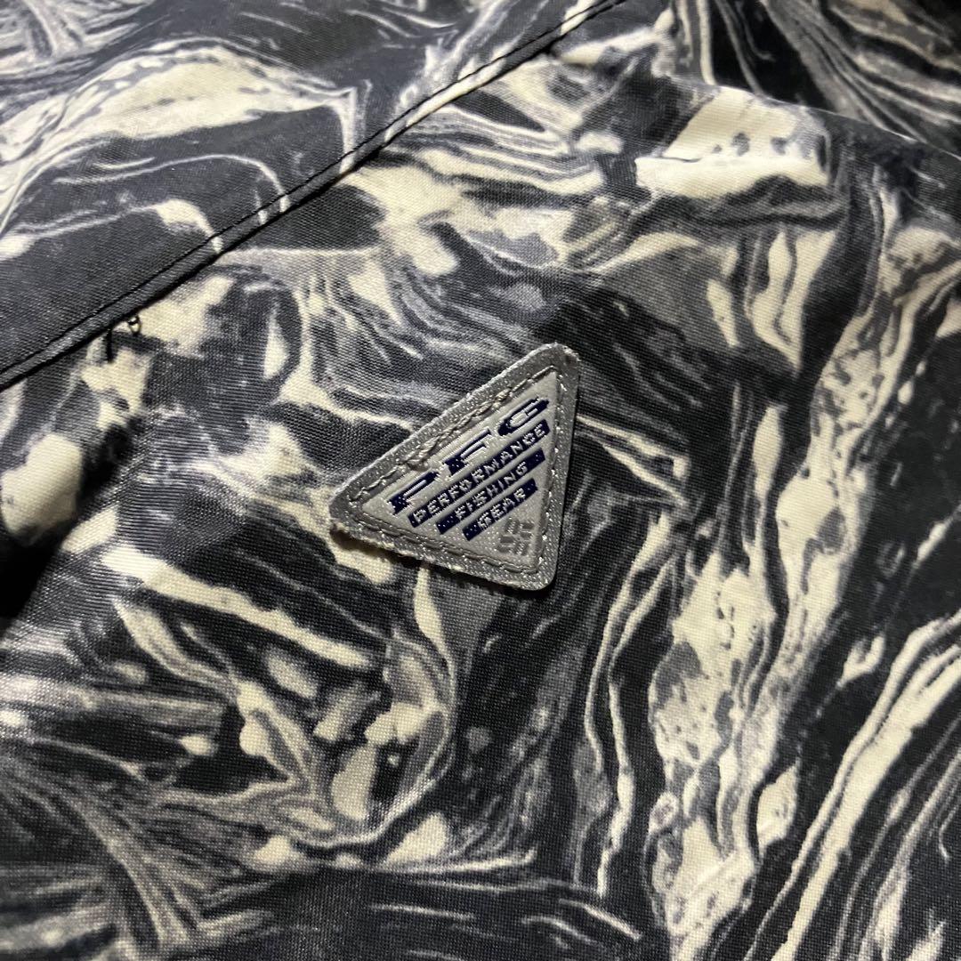 00s Columbia pfg エジソンパス ジャケット マーブル 総柄 古着