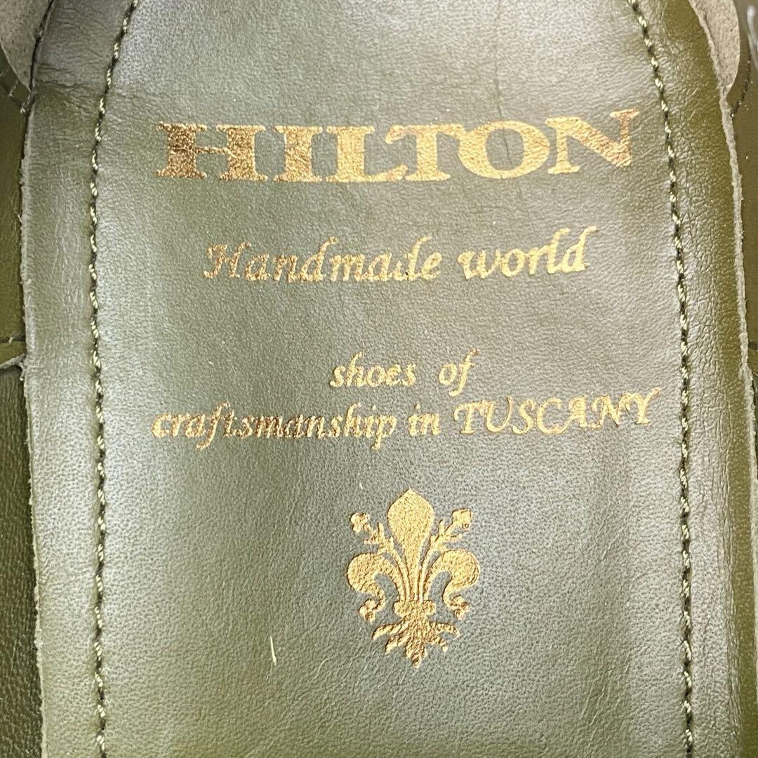 451【美品】HILTON ストレートチップ vibram 40 イタリア製
