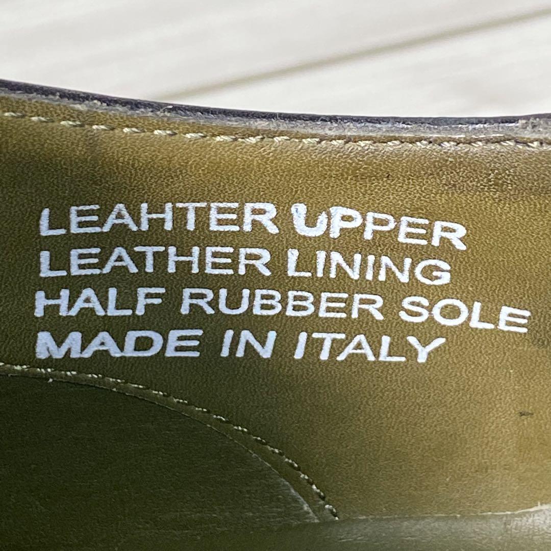 451【美品】HILTON ストレートチップ vibram 40 イタリア製