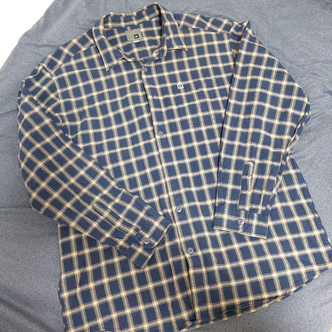 Quicksilver★クイックシルバー チェックシャツ サーフOldSurfa