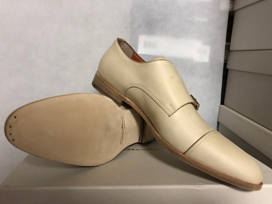 限定品! 完売品! SANTONI サントーニ ダブルモンクストラップ UK8