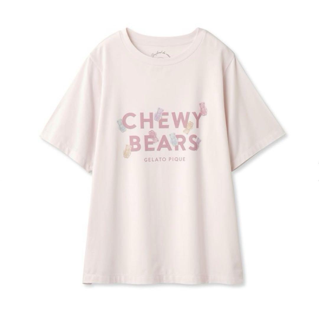 ジェラートピケ　チューイーベアワンポイントTシャツ＆ショートパンツ　上下セット