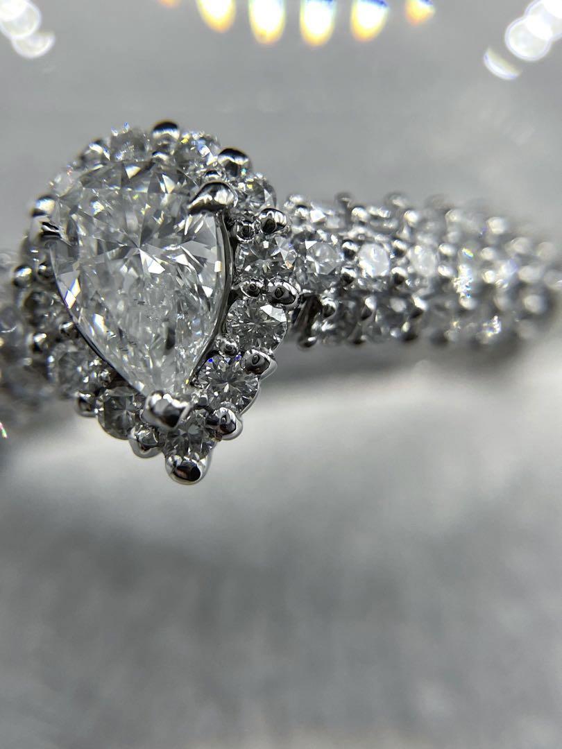 JE150★最高級 大粒ダイヤモンド 1.879ct pt リング 鑑定付