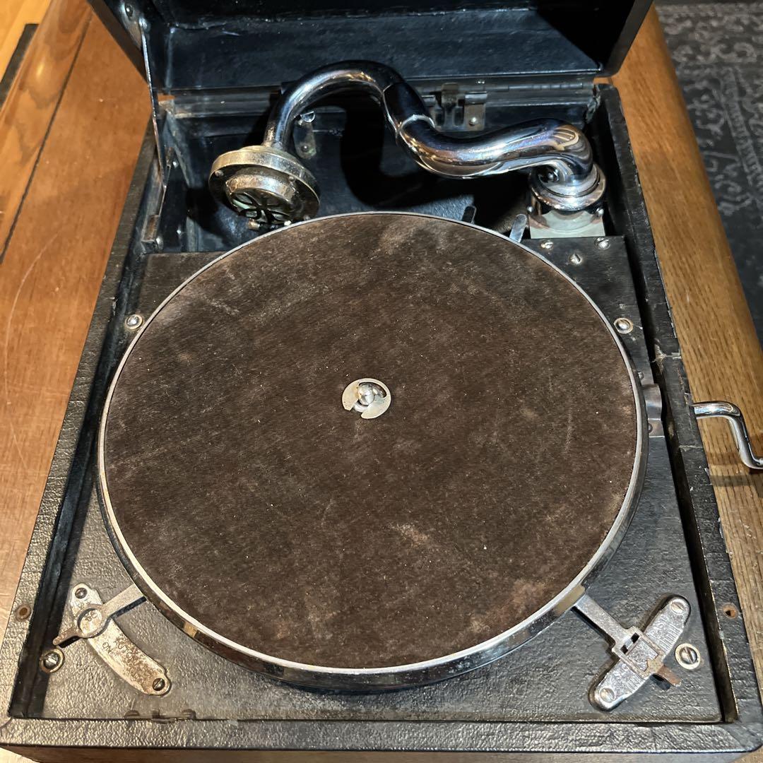 ♫ 良品！Columbia 蓄音機 ポータブル No.201 OH済み 完動品 ♫ Columbia 蓄音機 ポータブル ブラック OH済み 完動品 - メルカリ