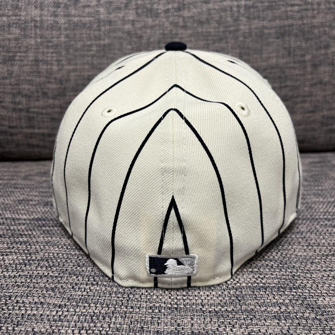 【美品】ニューエラ LP ヤンキース ストライプ キャップ