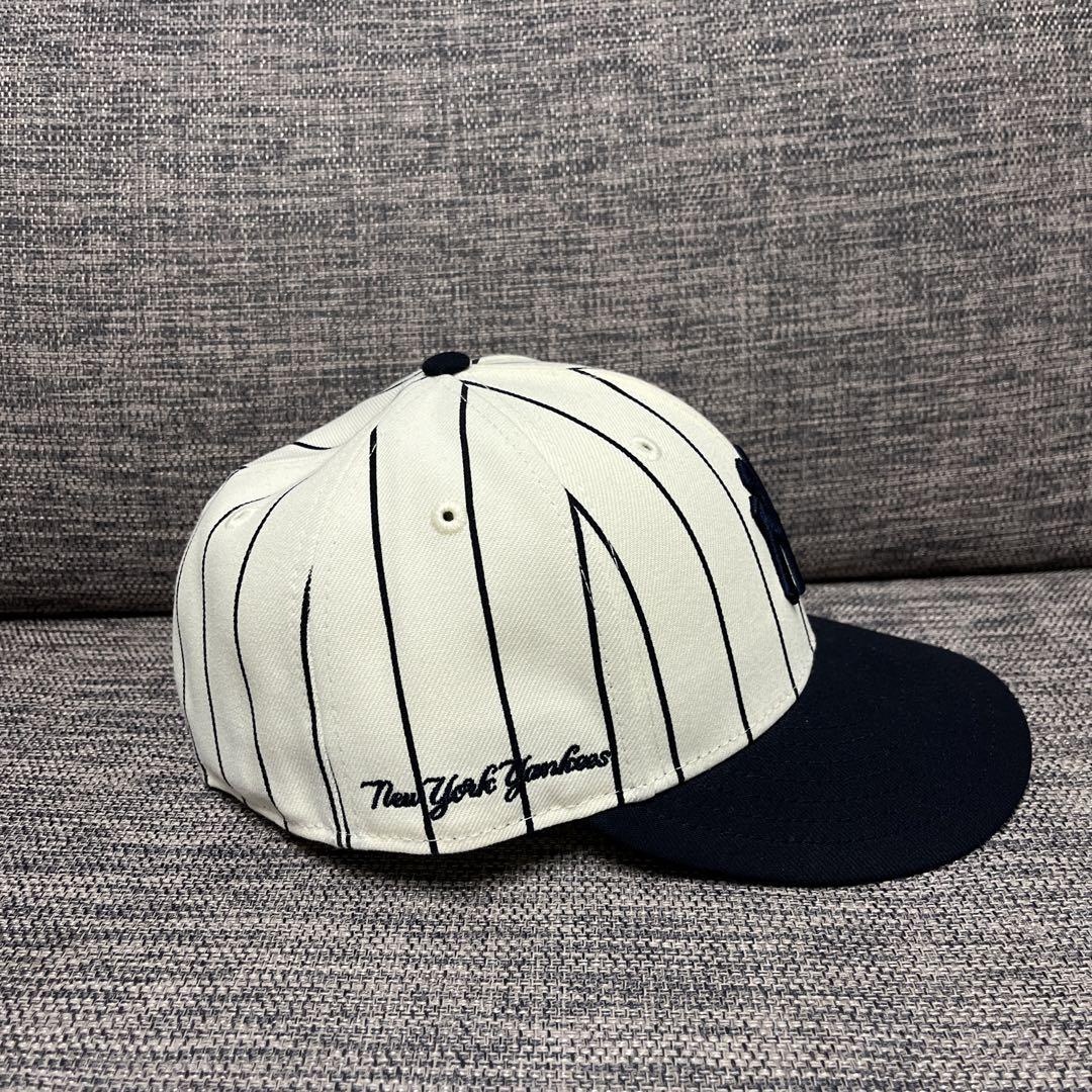 【美品】ニューエラ LP ヤンキース ストライプ キャップ