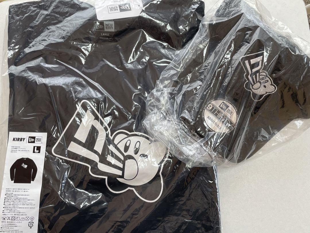カービィxニューエラ キャップ、コットンTシャツ(Lサイズ)
