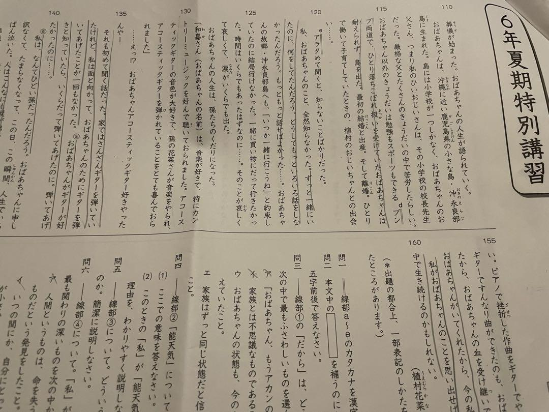 グノーブル6年生　国語　フルセット　通常授業、春期・夏期・冬期講習