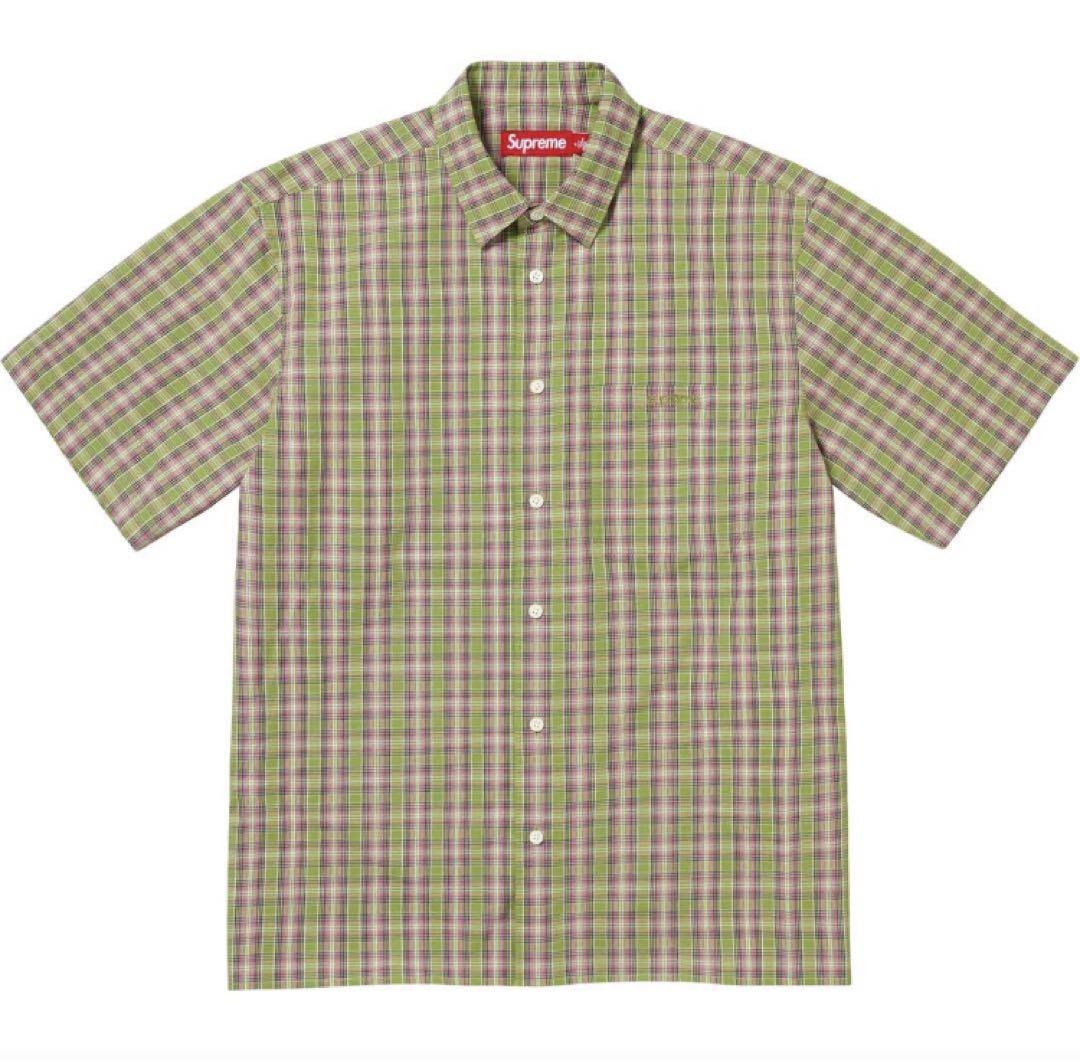 超美品 Supreme Shirt S/S Plaid Mini Fit Loose トップス