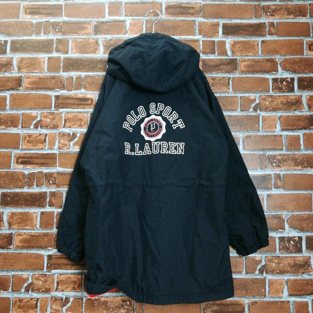 ビッグロゴ】【裏起毛】ラルフローレン☆ナイロンジャケット パーカー