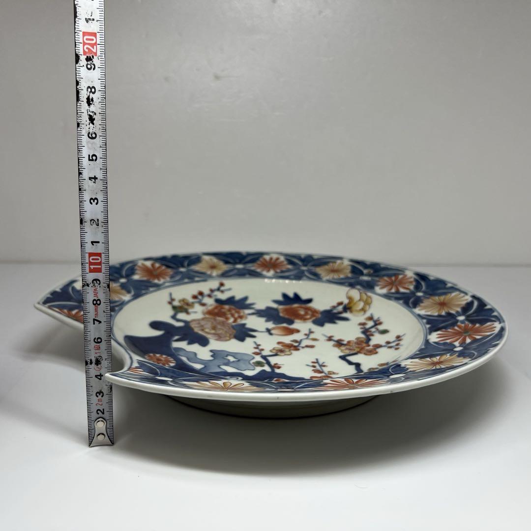 古伊万里　髭皿　幅約32.4㎝　東さ7-0705③ 古伊万里 髭皿 幅約32.4㎝ 東さ7-0705③ - メルカリ