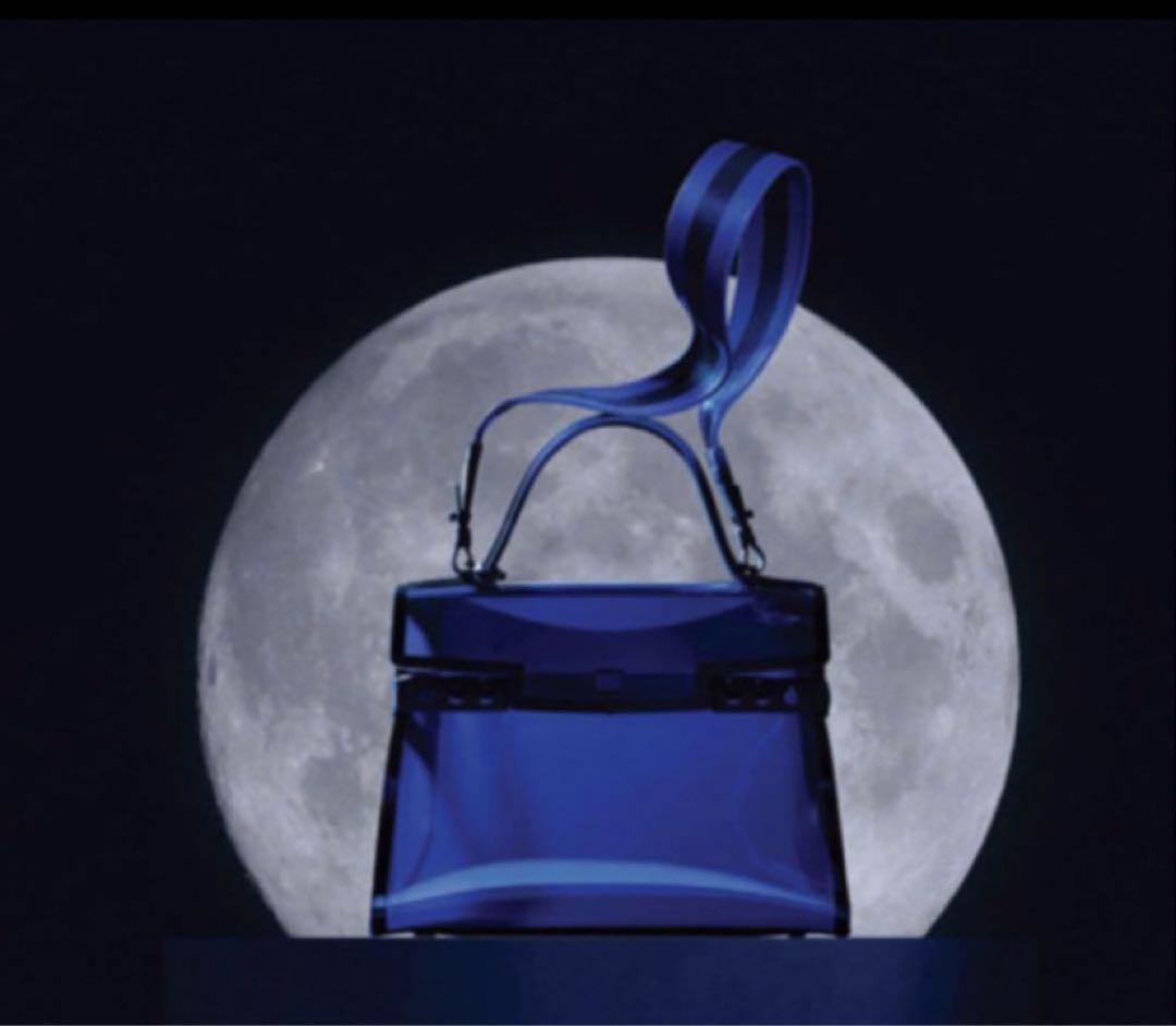 DELVAUX デルボー タンペート クリア ハンドバッグ ネイビー レディース