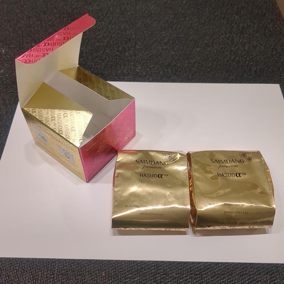 サイムダン　クッションファンデーション　レフィル２個　ケースとブラシ付