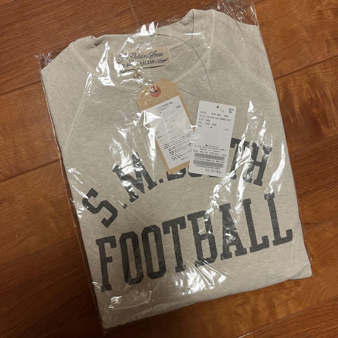 新品【REMI RELIEF】 FOOTBALL RAGLAN L/S Tシャツ