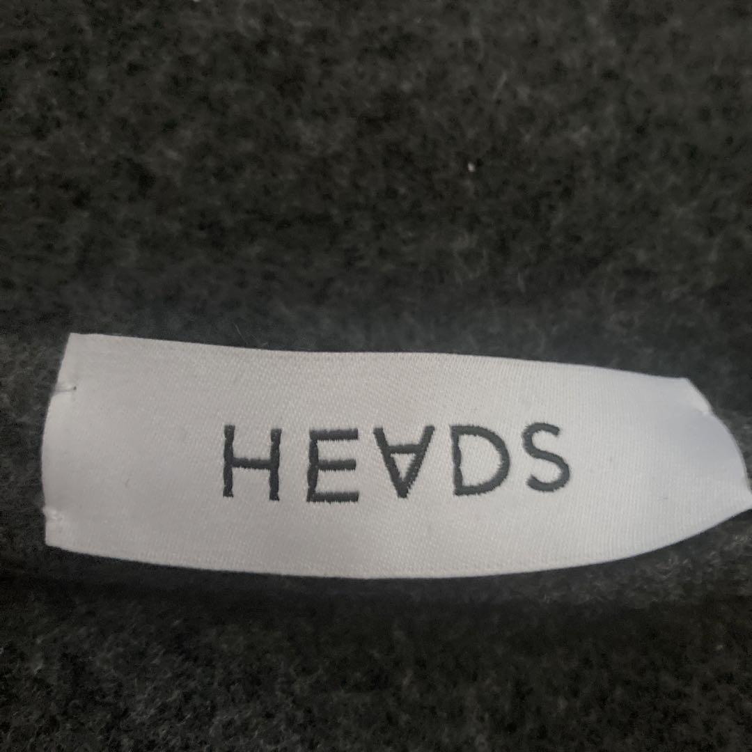 専用　HEADS ヘッズ ビッグ バスク ベレー帽 ウール 渡辺俊美 黒 HEADS ヘッズ ビッグ バスク ベレー帽 ウール 渡辺俊美 黒
