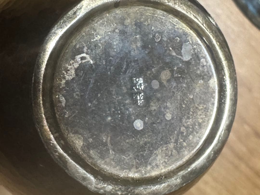 銀杯 茶碗やや傷や汚れあり