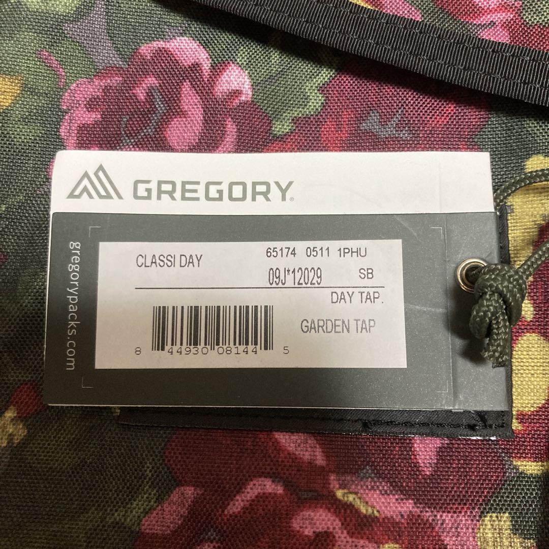 新品未使用タグ付きGREGORY 花柄リュック　ガーデンタペストリー　ボタン取れ 新品未使用タグ付きGREGORY 花柄リュック ガーデンタペストリー