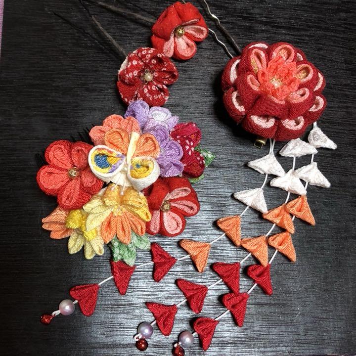 つまみ細工 髪飾り  オーダー専用になりました(*'▽'*)