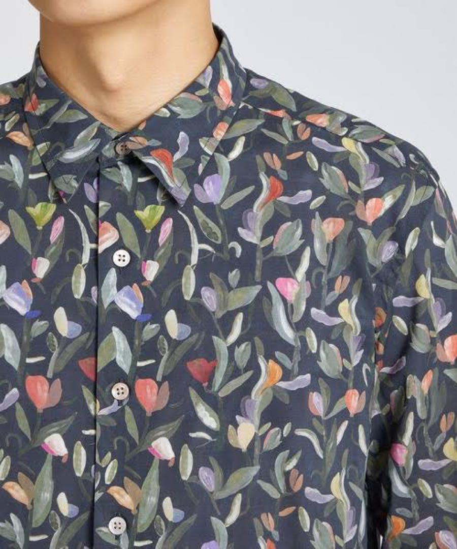 【Paul Smith】半袖シャツ ペインテッドチューリッププリント Paul Smith】半袖シャツ ペインテッドチューリッププリント
