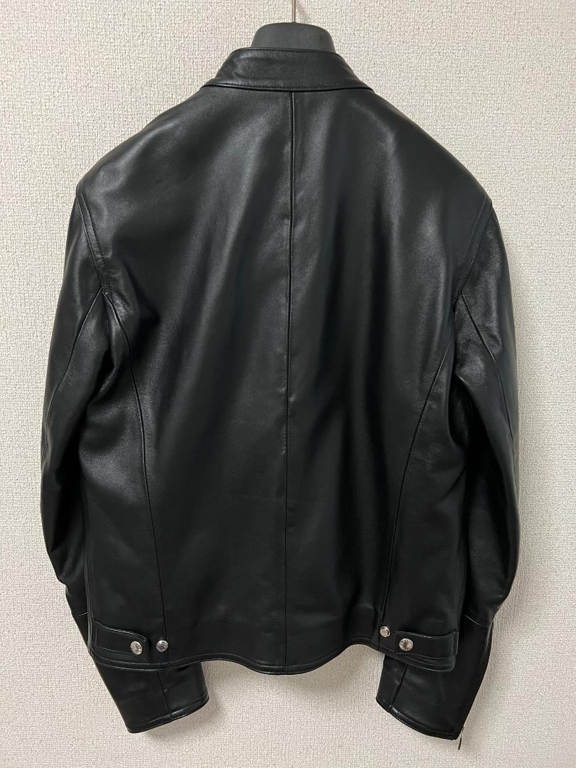 【美品】エンメティ　ジョセフ　46 レザー　ライダースジャケット　黒