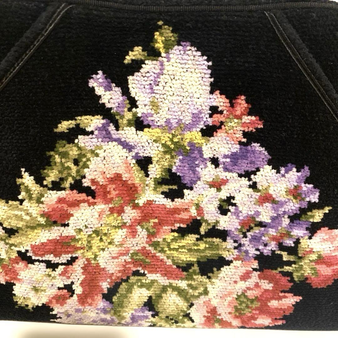 花柄刺繍 フェイラーボストンバッグ