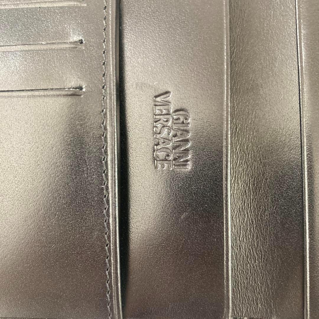 GIANNI VERSACE ブラック 二つ折り財布 GIANNI VERSACE ブラック 二つ折り財布