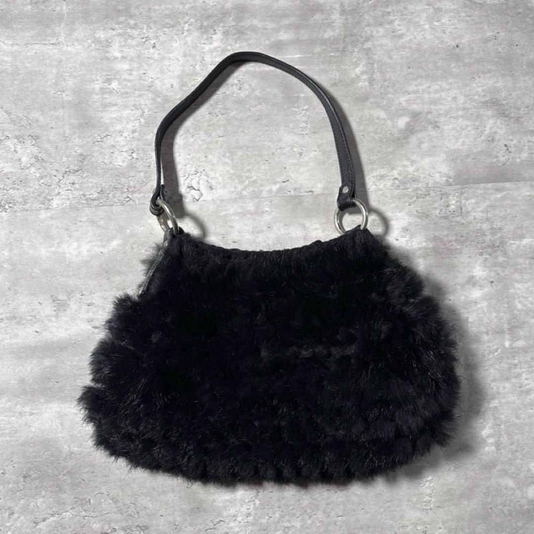 00s_Archive】 Fur ギャル Hand Bag 平成グランジY2K