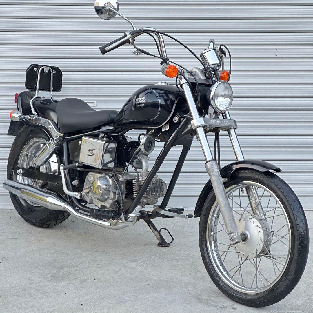 a茨城 ホンダ ジャズ50 AC09 人気のアメリカン ４スト ブラック マグナ