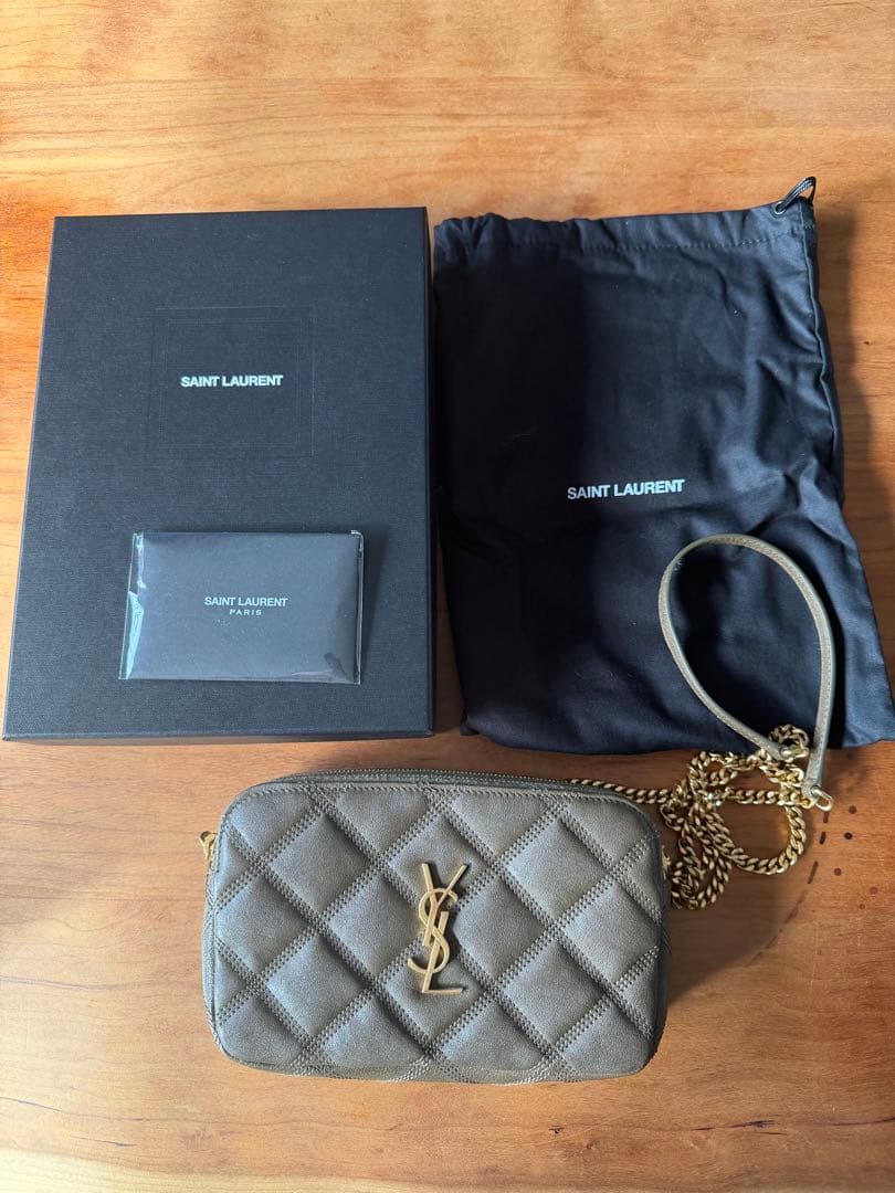 SAINT LAURENT サンローラン ダブルジップポーチ