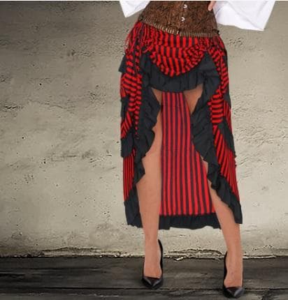 スチームパンク ゴシック ストライプ サイバーパンク スカート