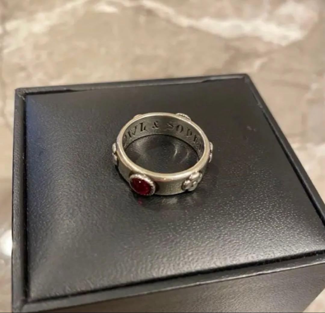 ジブリ美術館限定　ハウルの動く城　赤リング　12号　スワロフスキー